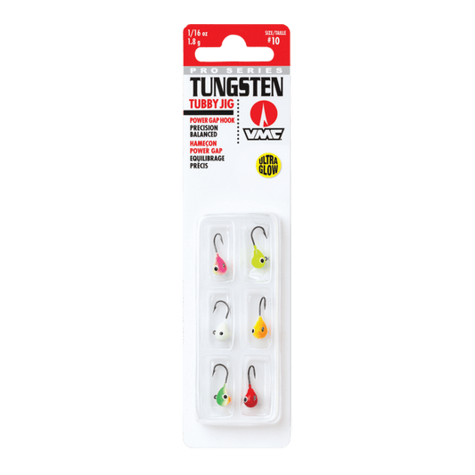 VMC TUNGSTEN TUBBY JIG KIT - 1/32 OZ - GLOW