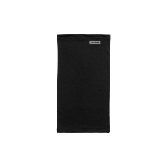 TURTLE FUR CAREFREE SUPERFINE MERINO TUBE, BLACK COLOR, FRONT ANGLE, LOGO