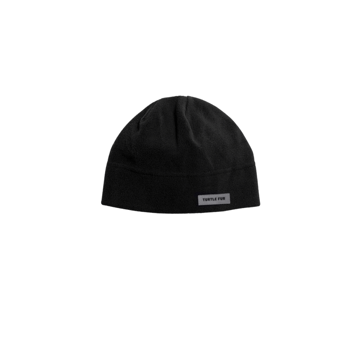 TURTLE FUR CHELONIA 150 FLEECE BEANIE BLACK, FRONT ANGLE