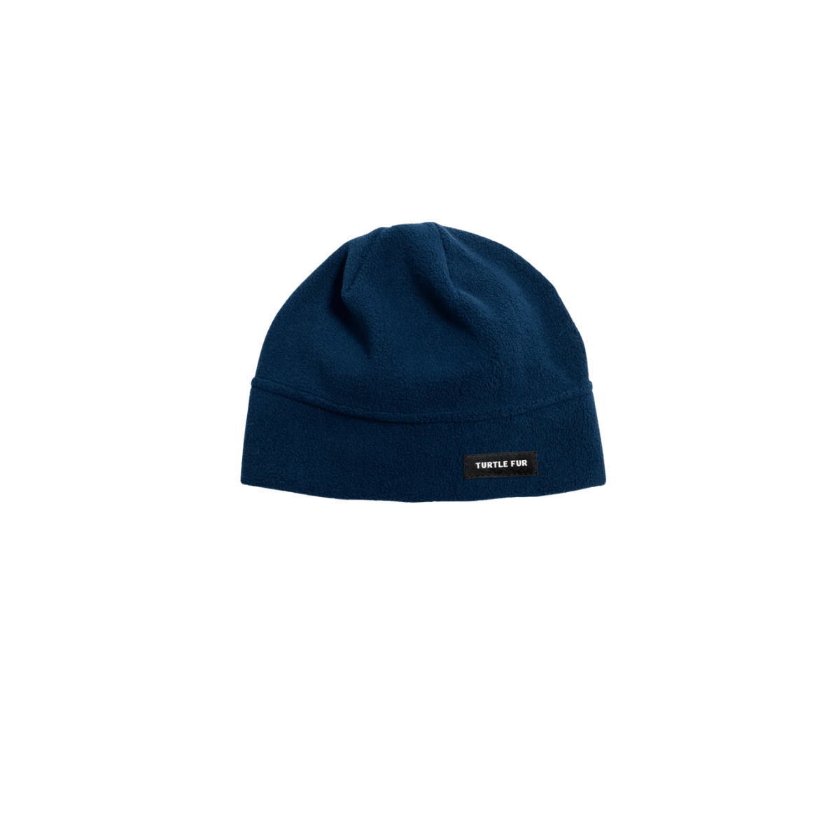 TURTLE FUR CHELONIA 150 FLEECE BEANIE NAVY, FRONT ANGLE