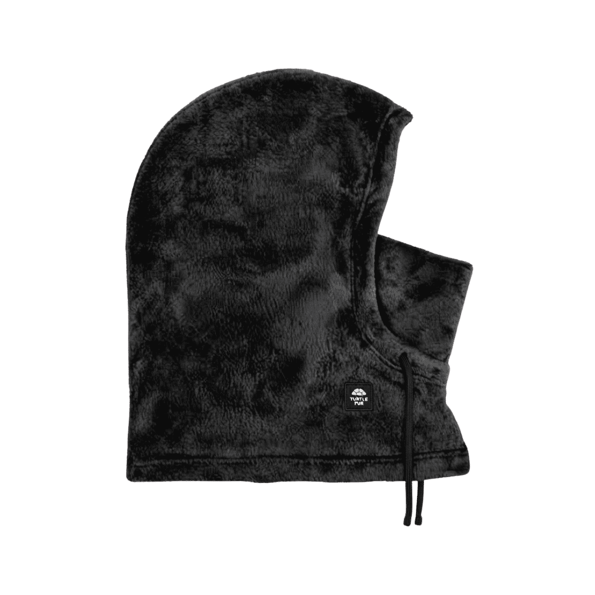 TURTLE FUR COMFORT PLUSH OLLIE OVERHOOD BLACK