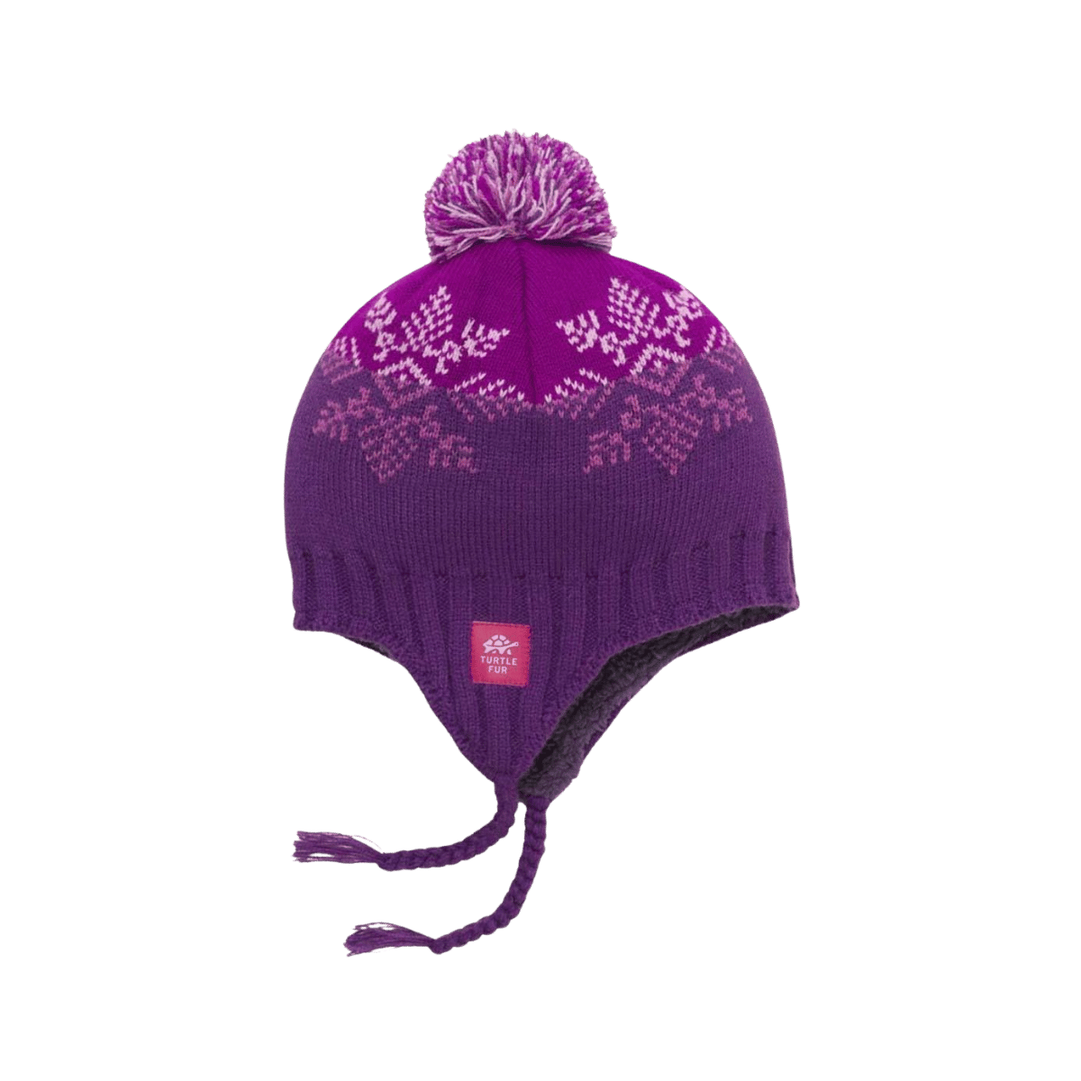 TURTLE FUR KID CELESTE, PURPLE, SIDE ANGLE