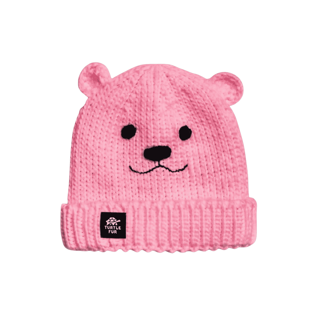 TURTLE FUR KID CRITTER HAT PINK