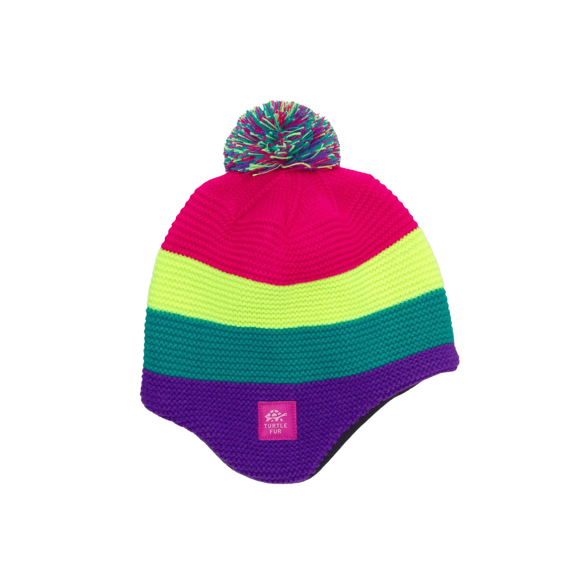 TURTLE FUR KID LUGE RUN, PURPLE, SIDE ANGLE