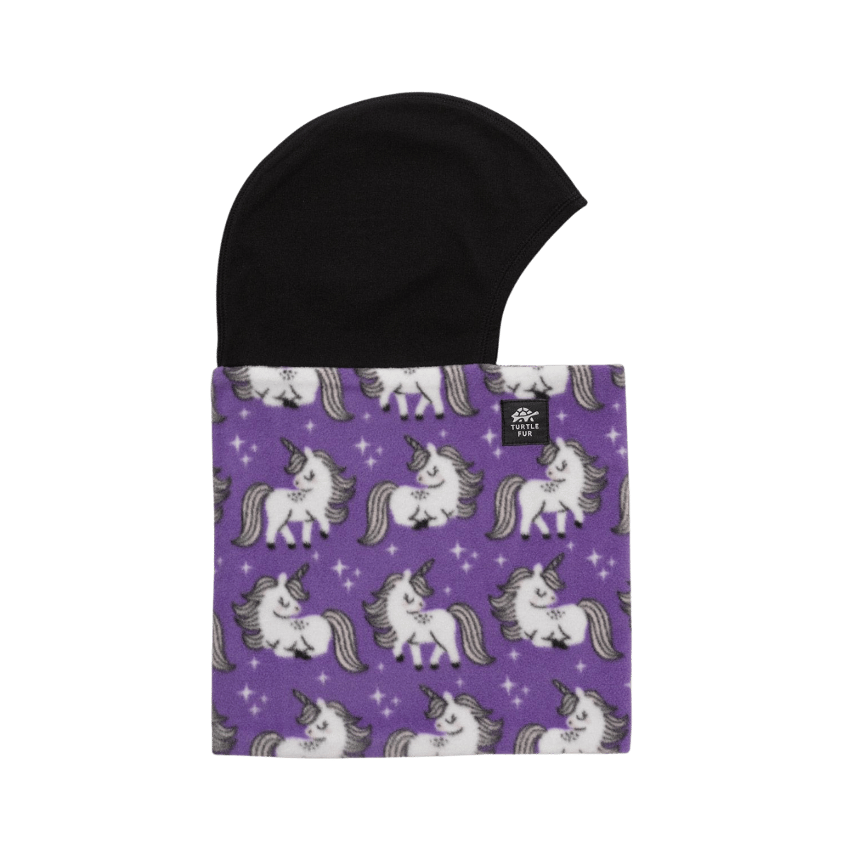 TURTLE FUR KID PRNT FLEECE SHELLACLAVA SPARKLE PONY