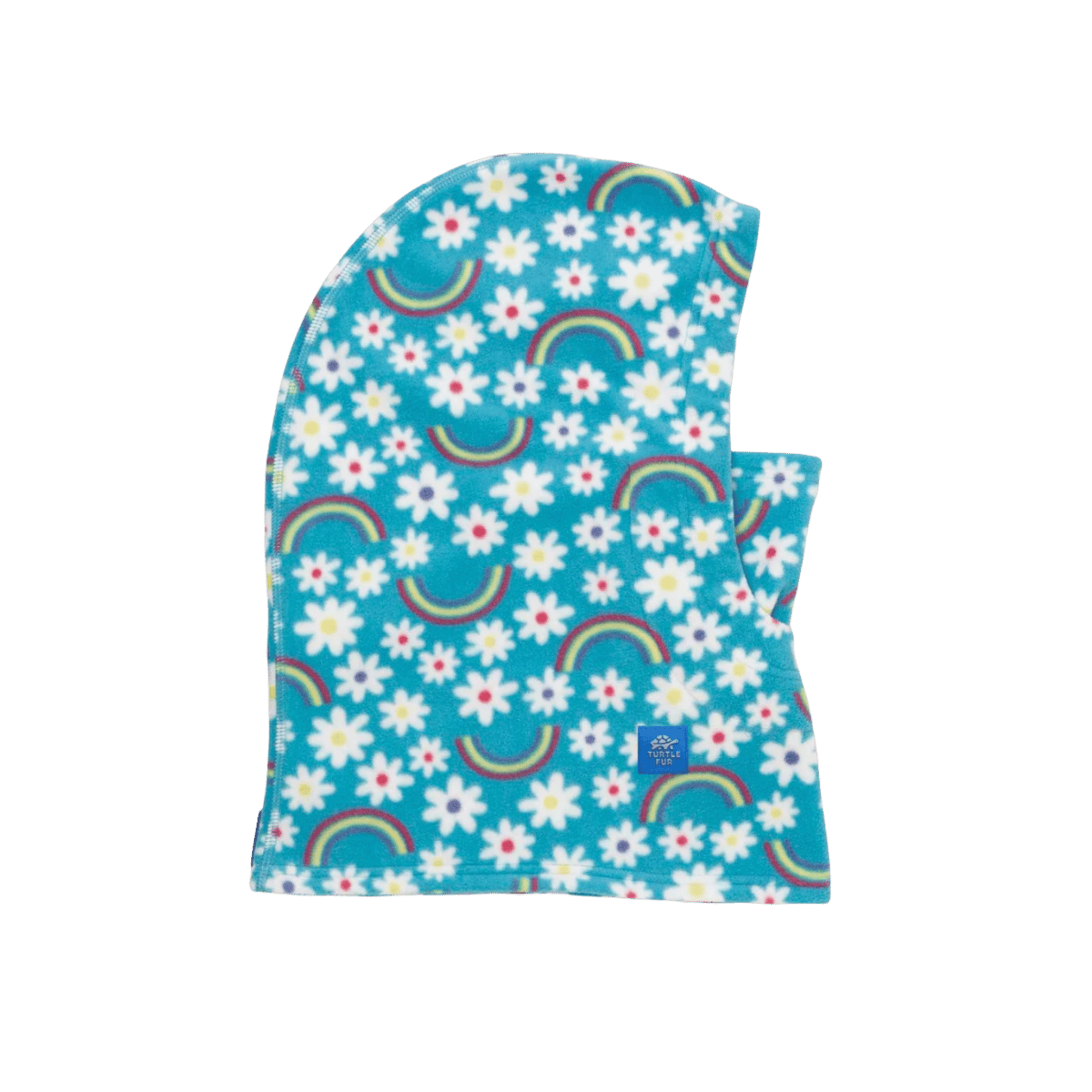 TURTLE FUR KIDS PLAYFUL PRINTS FLEECE UNDERCOVER OVERHOOD, SPRINKLE DELIGHT, SIDE ANGLE