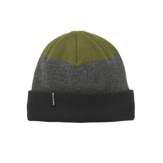 TURTLE FUR OCEAN RAGG WOOL ANDRE HAT FOREST, FRONT ANGLE