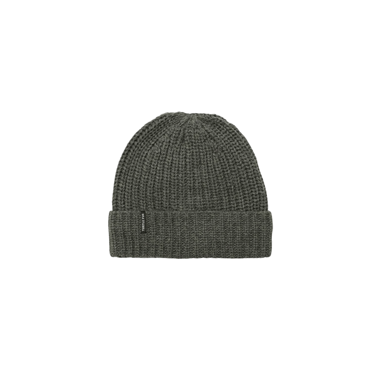 TURTLE FUR OCEAN RAGG WOOL ETHAN HAT, SAGE COLOR, FRONT LOGO