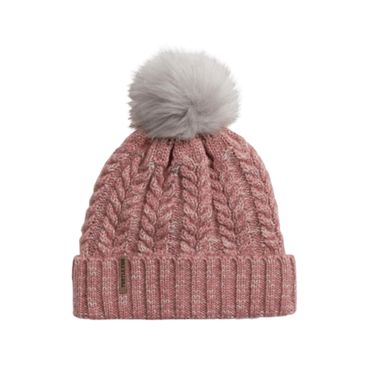 TURTLE FUR OCEAN RAGG WOOL LEXI HAT, BLUSH, FRONT ANGLE