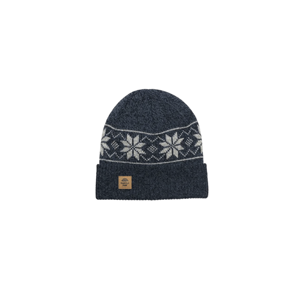 TURTLE FUR OCEAN RAGG WOOL MOUNT SNOW, NAVY COLOR, FRONT LOGO