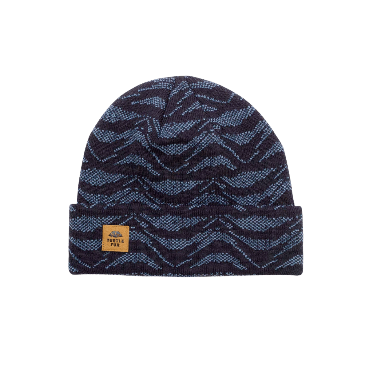 TURTLE FUR OLIVER HAT, NAVY, FRONT ANGLE