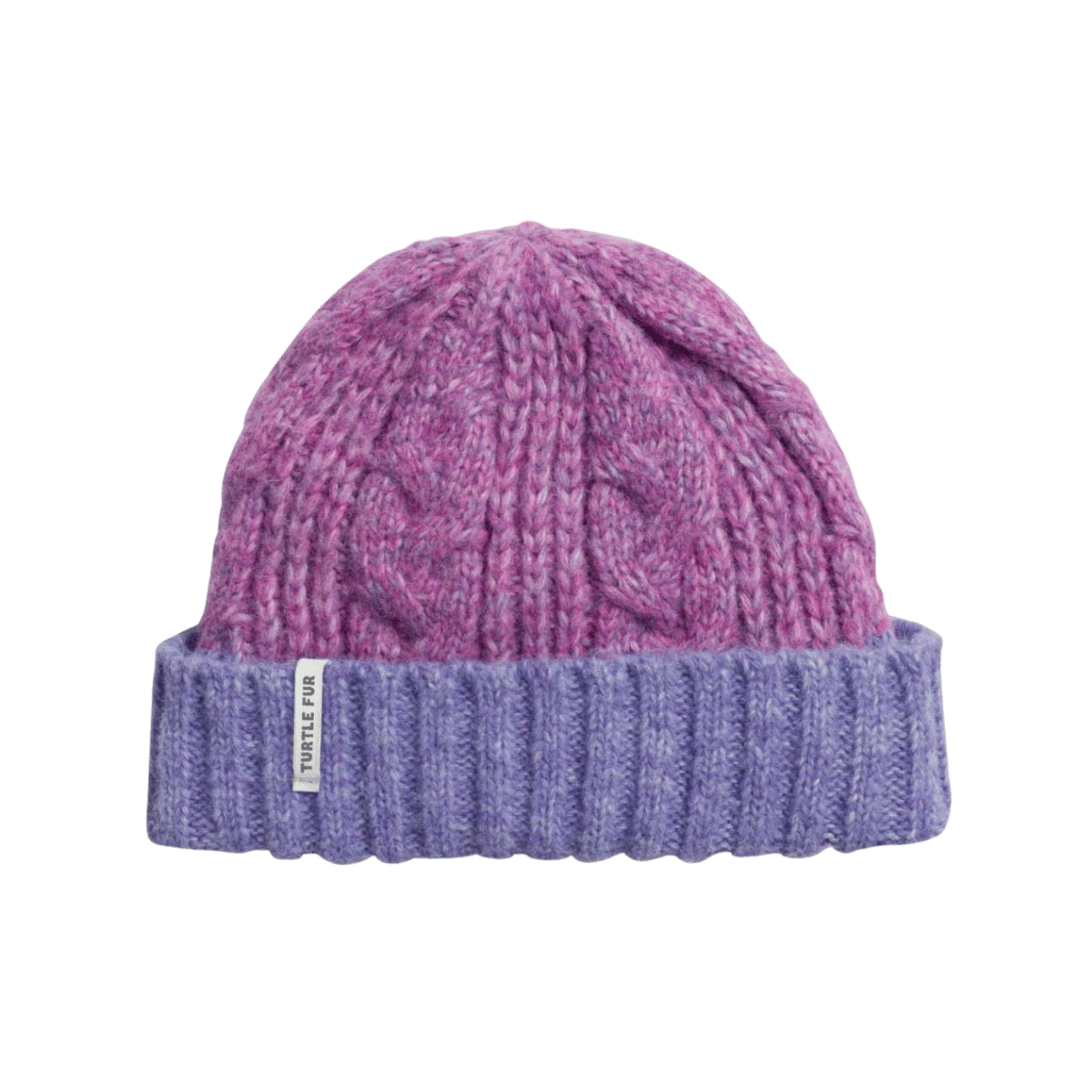 TURTLE FUR YOUTH MISO HAT LILAC, FRONT ANGLE