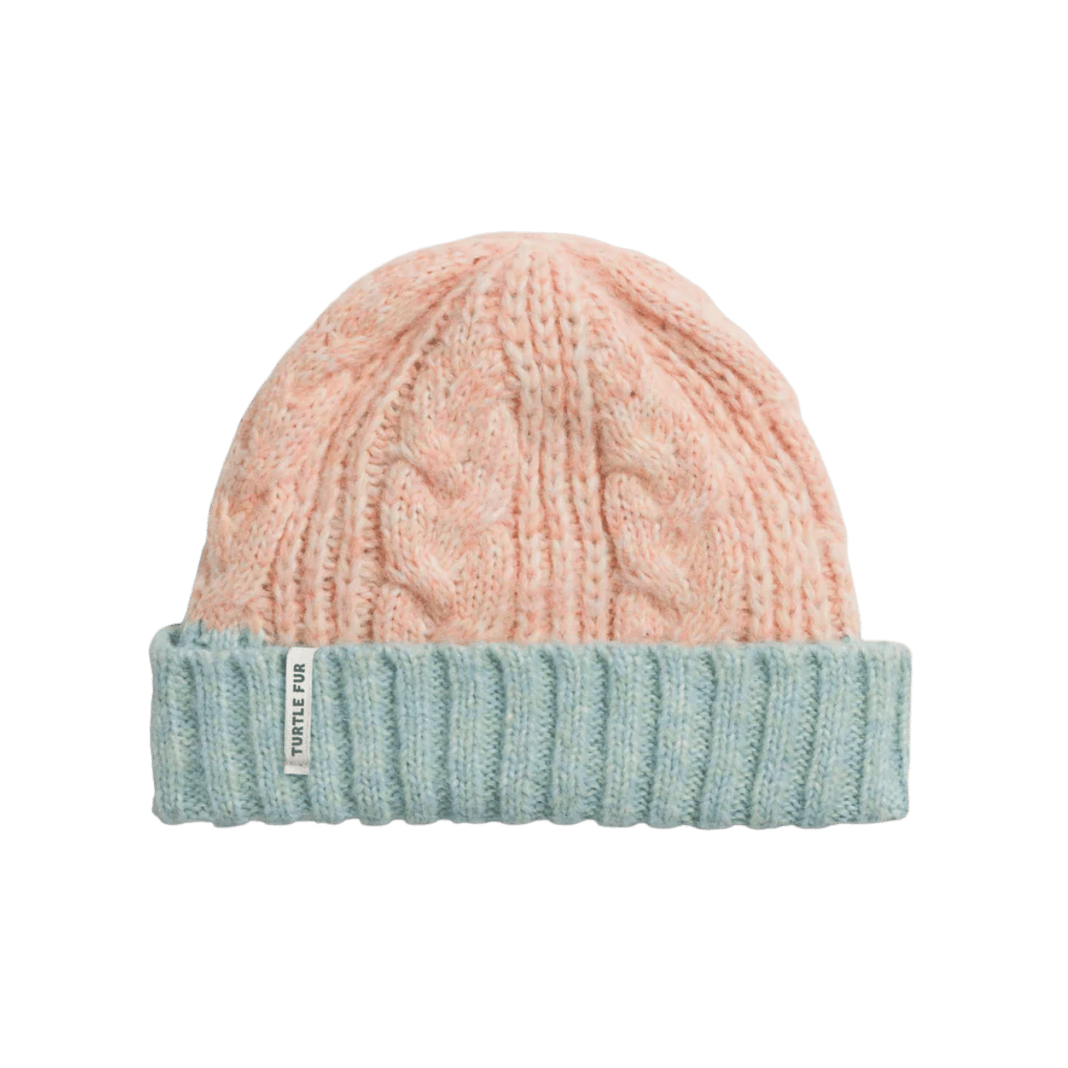 TURTLE FUR YOUTH MISO HAT PEACH, FRONT ANGLE