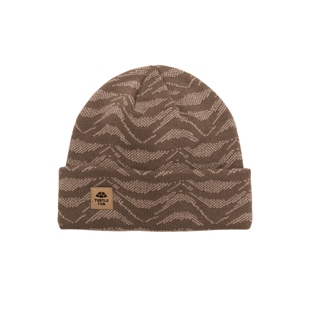 TURTLE FUR YOUTH OLIVER HAT KHAKI, FRONT ANGLE