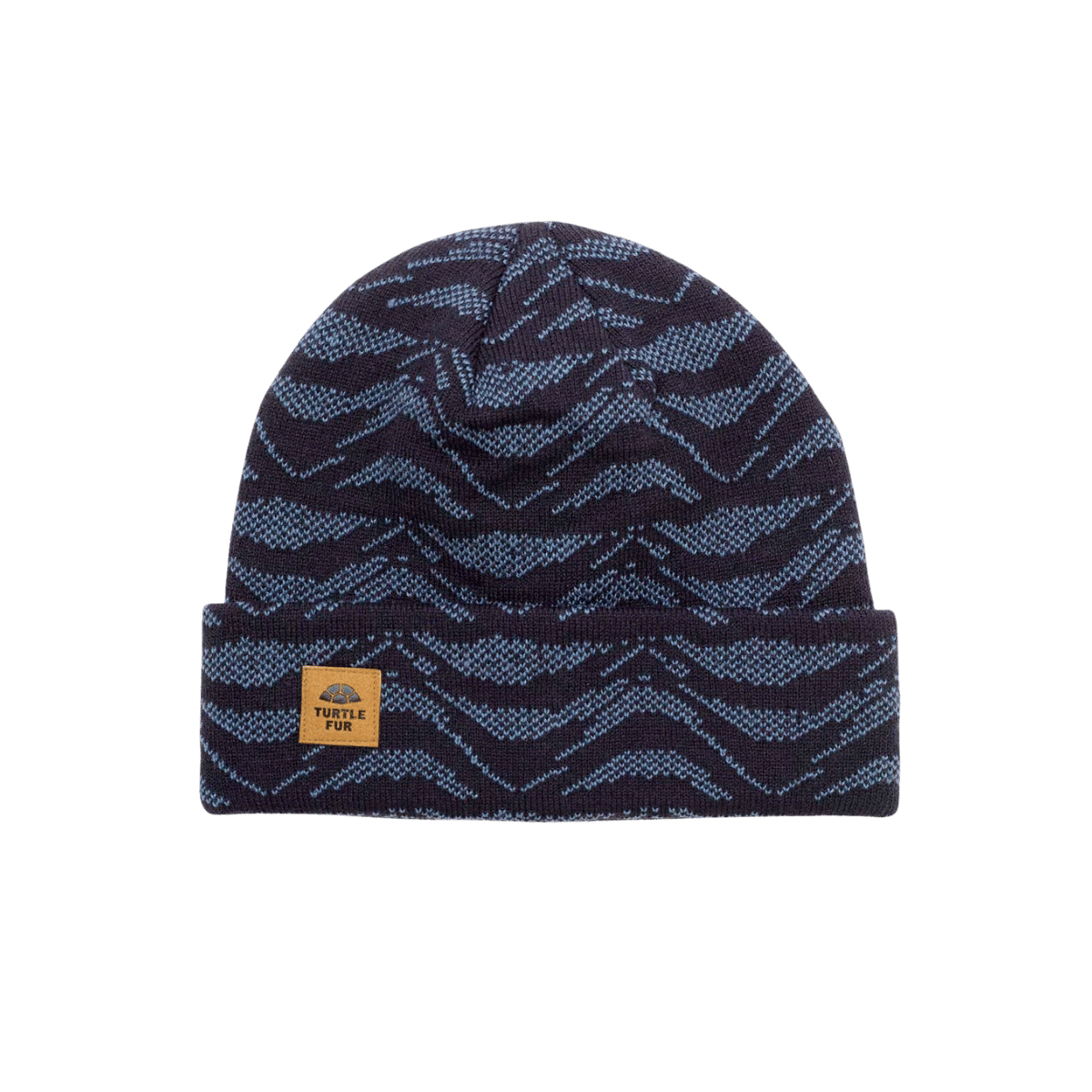 TURTLE FUR YOUTH OLIVER HAT NAVY, FRONT ANGLE