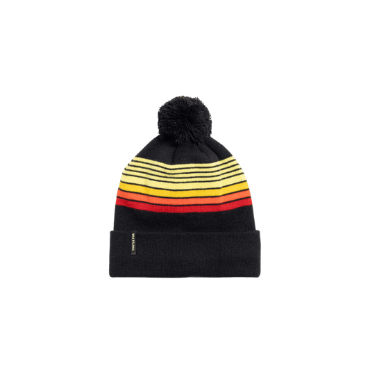 TURTLE FUR YOUTH OMEGA HAT BLACK, FRONT ANGLE, LOGO