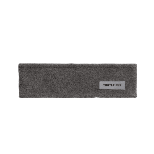 TURTLE FUR CHELONIA 150 HEADBAND - CHARCOAL - FRONT VIEW