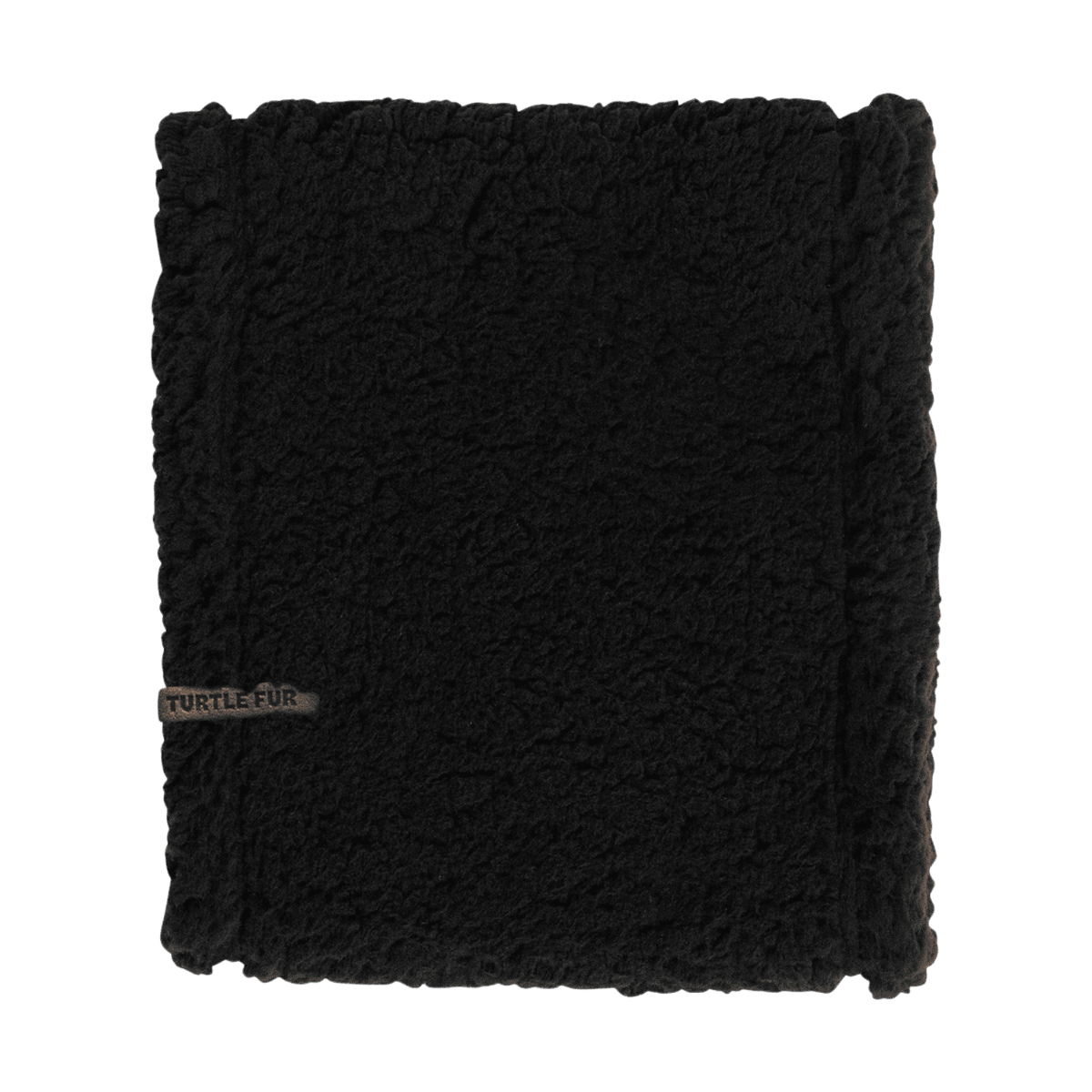 TURTLE FUR COMFORT LUSH SINGLE LAYER NECK - BLACK