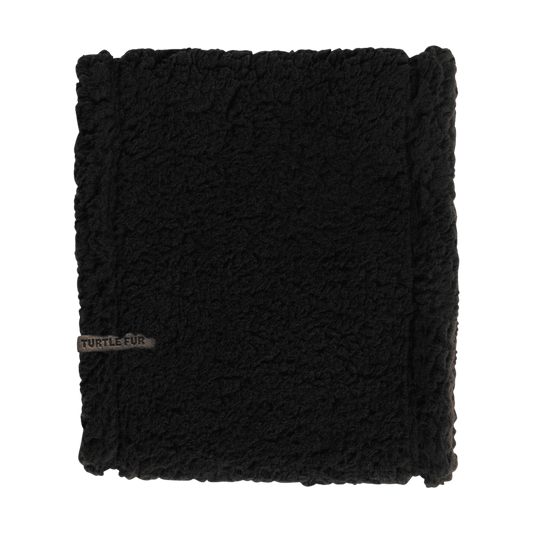 TURTLE FUR COMFORT LUSH SINGLE LAYER NECK - BLACK