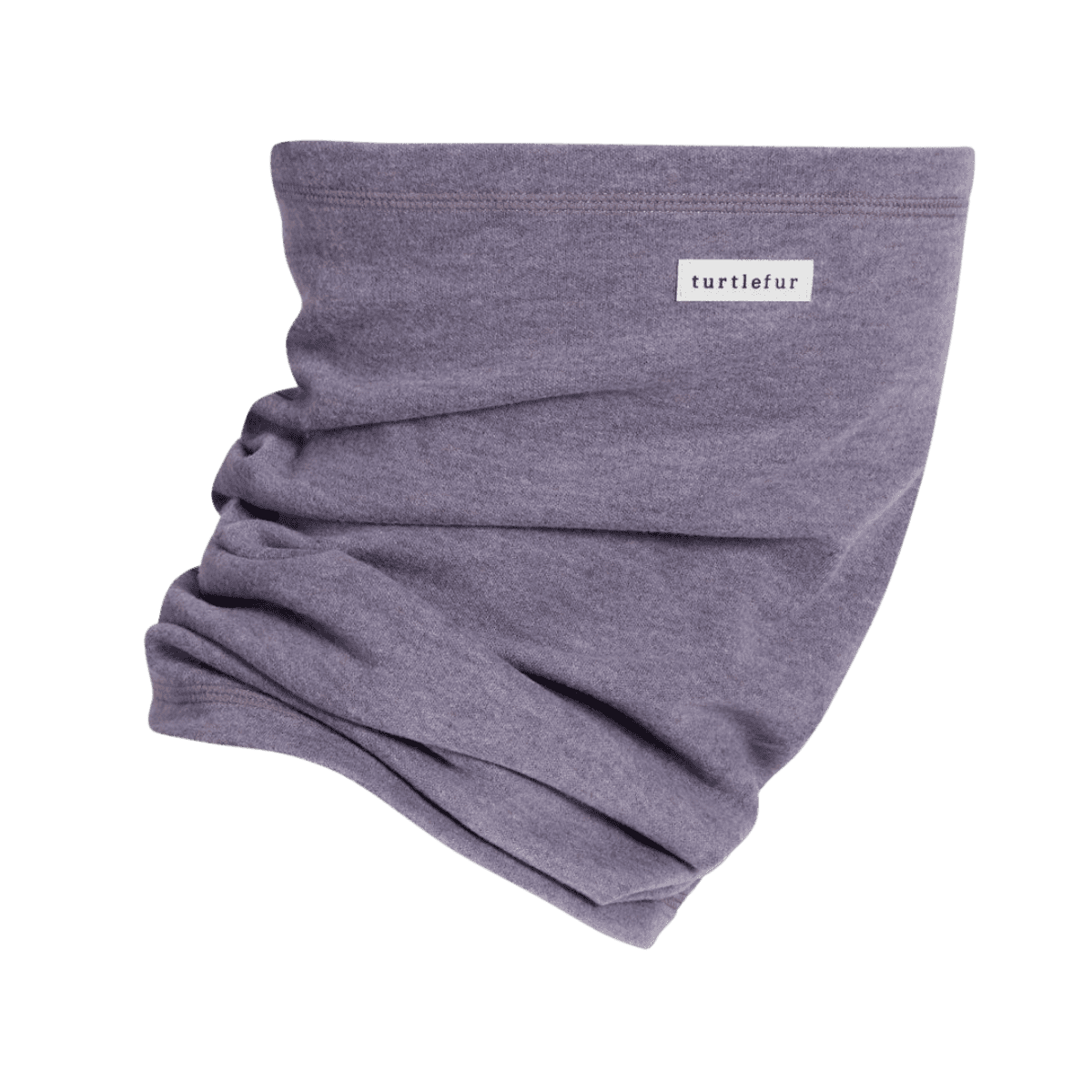 TURTLE FUR COMFORT SHELL LUXE PIPE DREAM NECK GAITER - PLUM - FRONT VIEW