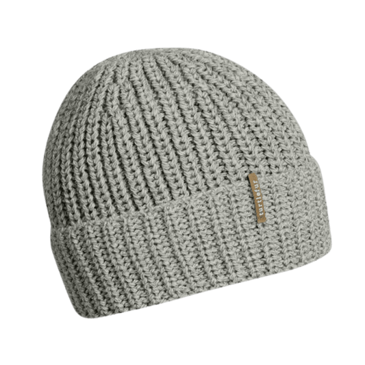 TURTLE FUR ETHAN RAGG WOOL BEANIE - OATMEAL - FRONT VIEW