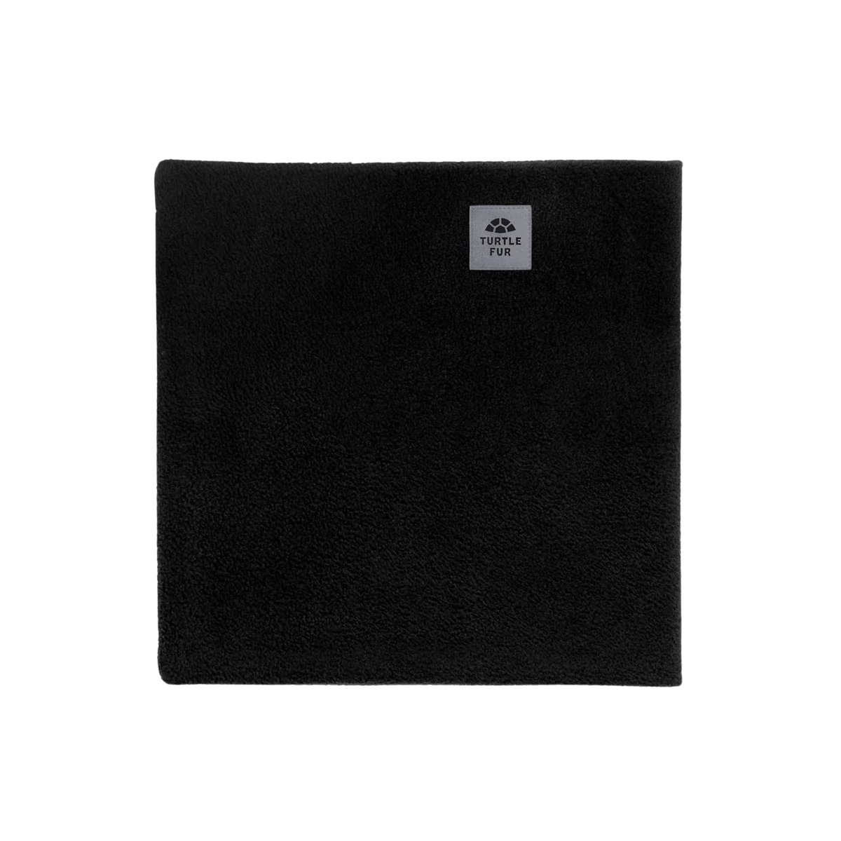 TURTLE FUR KIDS CHELONIA 150 FLEECE DOUBLE NECK WARMER - BLACK - FRONT
