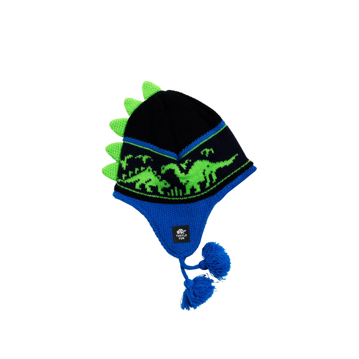 TURTLE FUR KIDS DR. DINO BEANIE - ROYAL