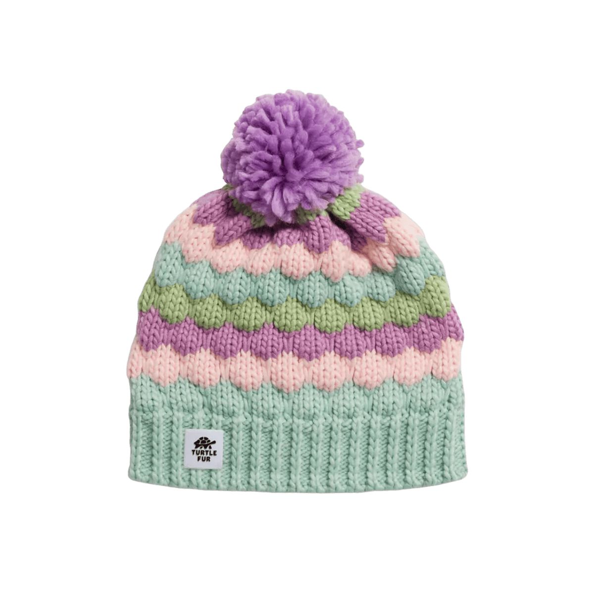 TURTLE FUR KIDS JOCELYN BEANIE - SEA GLASS