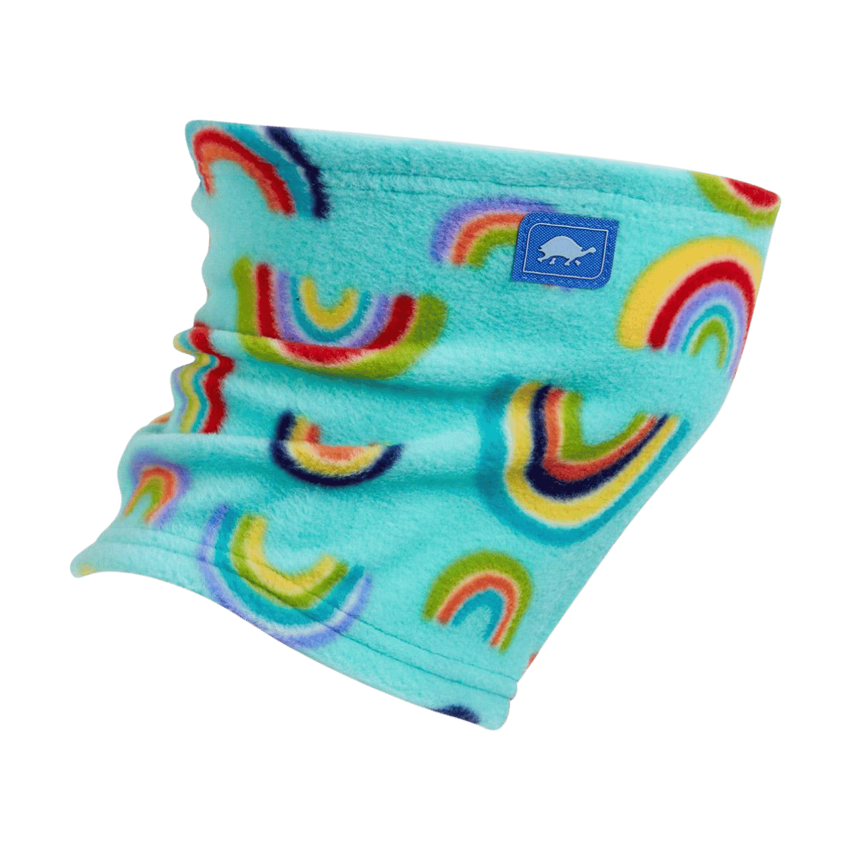TURTLE FUR KIDS PLAYFUL PRINT FLEECE NECK WARMER - OODLES DOODLES