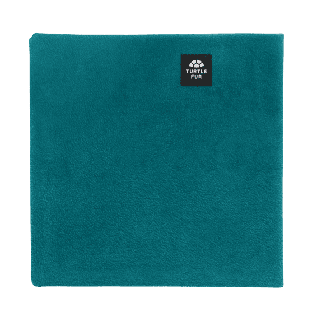 TURTLE FUR YOUTH CHELONIA 150 FLEECE DOUBLE LAYER NECK WARMER - TURQUOISE - FRONT VIEW