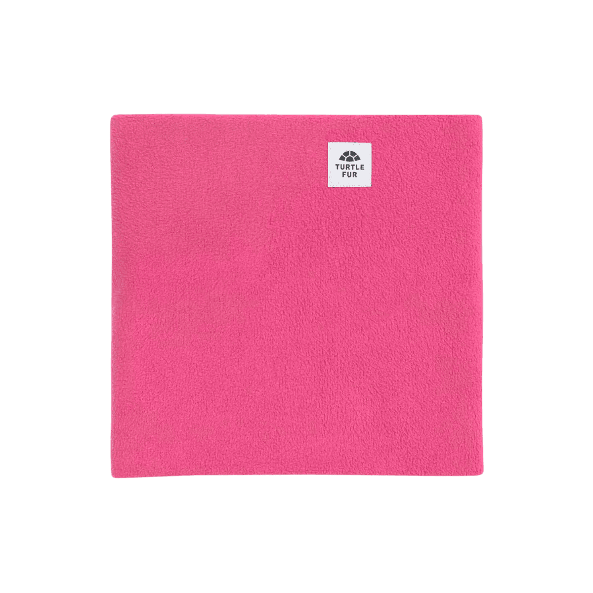 TURTLE FUR YOUTH CHELONIA 150 FLEECE DOUBLE LAYER NECK WARMER - POPPING PINK - FRONT VIEW