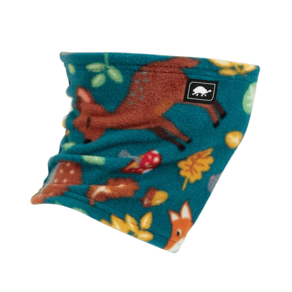 TURTLE FUR KIDS PLAYFUL PRINT FLEECE NECK WARMER - CUDDLY CRITTERS