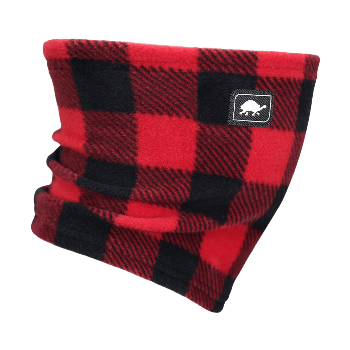 TURTLE FUR KIDS PLAYFUL PRINT FLEECE NECK WARMER - LUMBERJACK