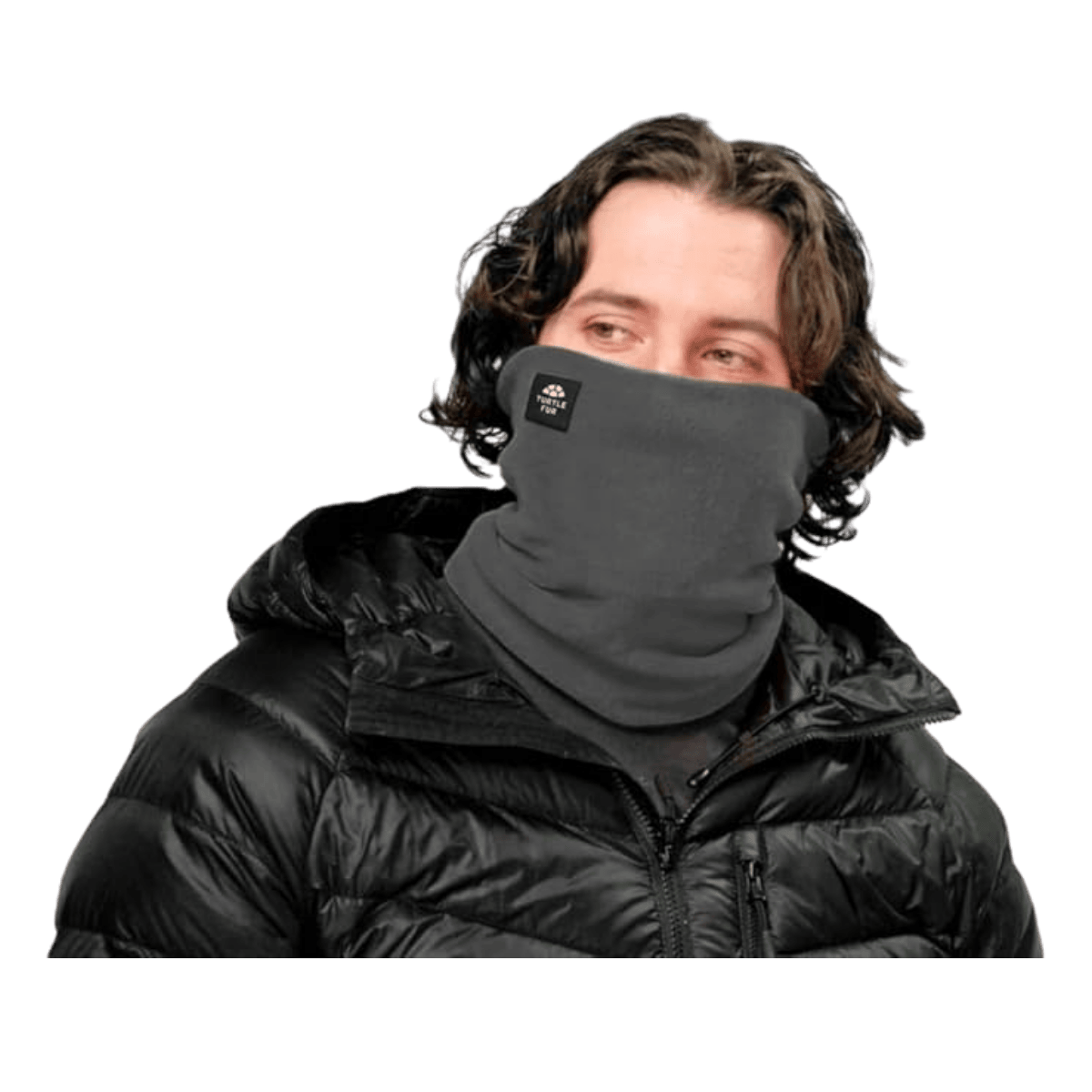 TURTLE FUR CHELONIA 150 DBL LAYER NECK - CHARCOAL FRONT