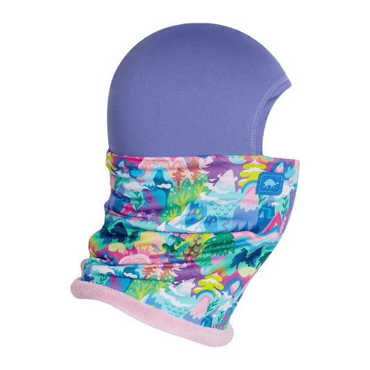 TURTLE FUR KIDS' COMFORT SHELL NECKULA SHELLACLAVA - CANDY MOUNTAIN
