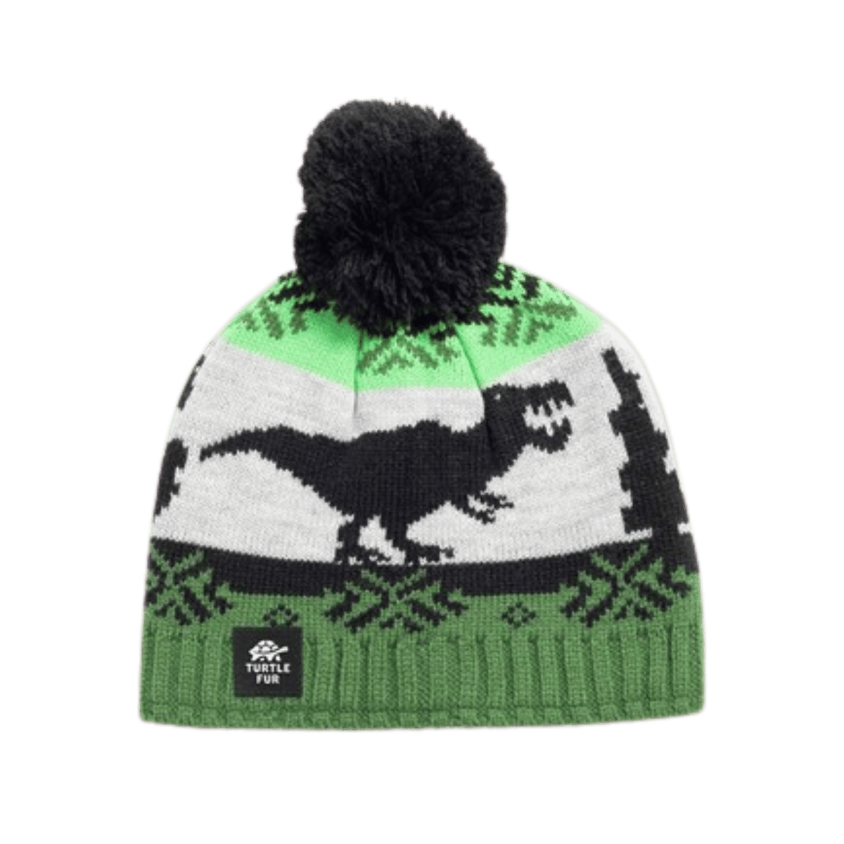 TURTLE FUR KIDS' NORDIC DINO BEANIE - RANGER
