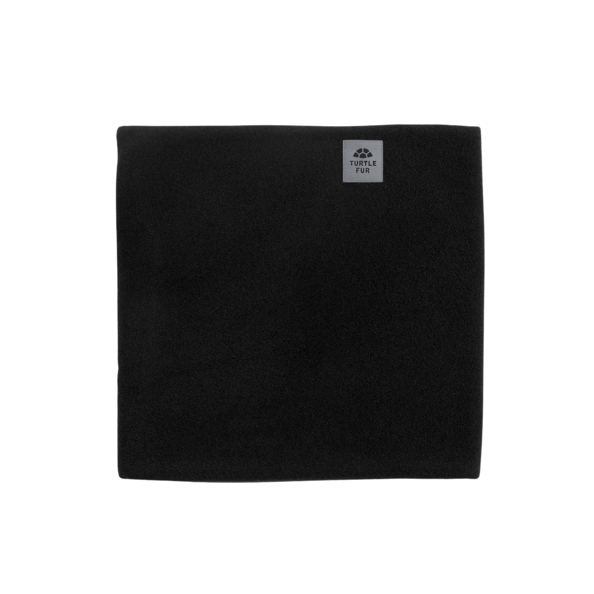 TURTLE FUR MICRO-FUR FLC DBL LAYER NECK - BLACK FRONT