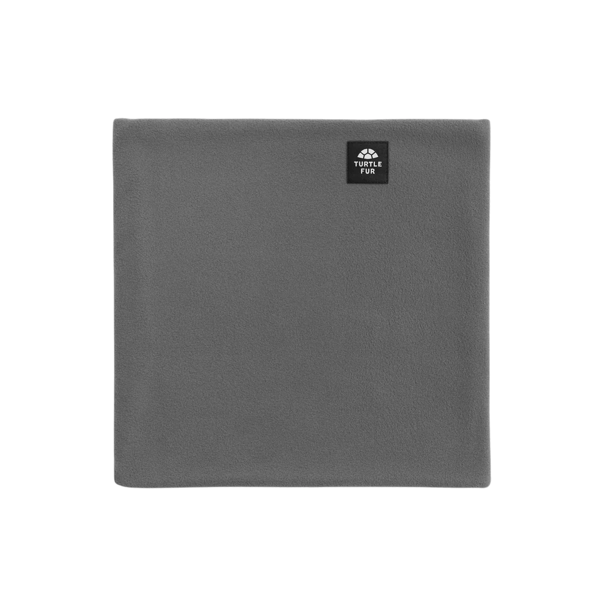 TURTLE FUR MICRO-FUR FLC DBL LAYER NECK GRAPHITE FRONT
