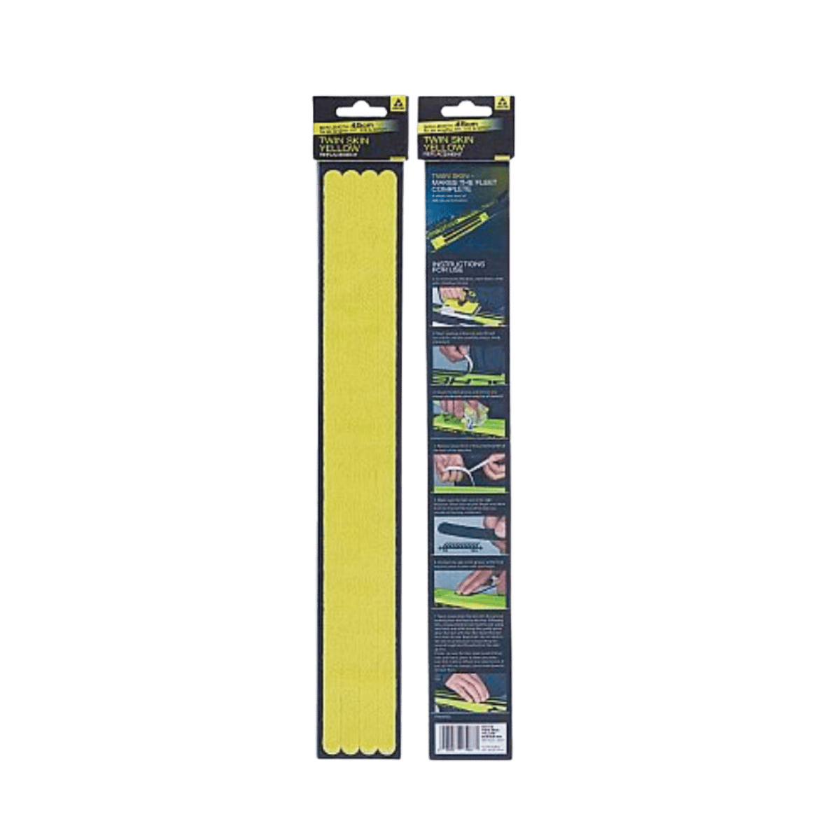 FISCHER SKIS TWIN SKIN REPLACEMENT - BACK & FRONT VIEW.