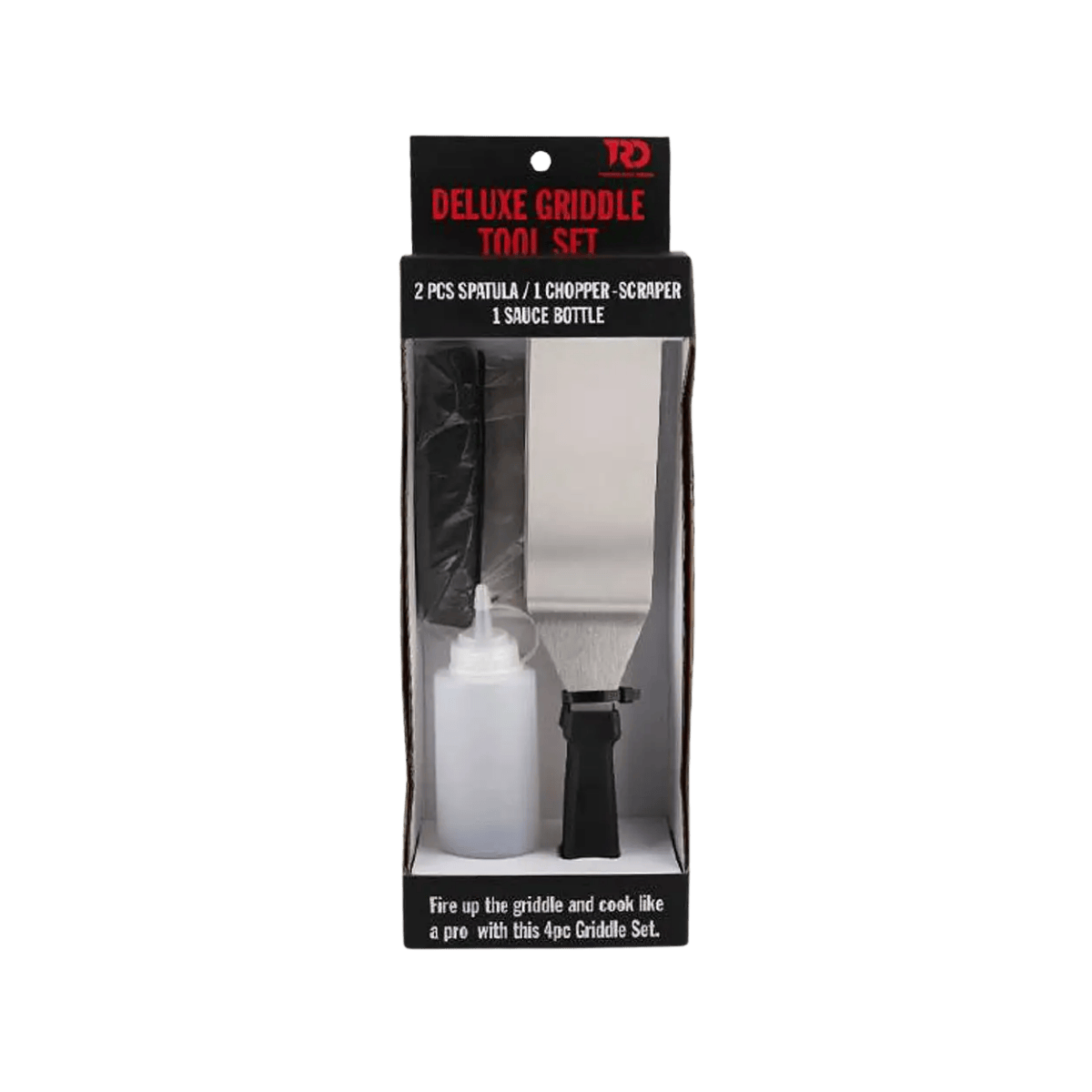 TWISTED ROOT DESIGN GRIDDLE TOOL SET 4PC