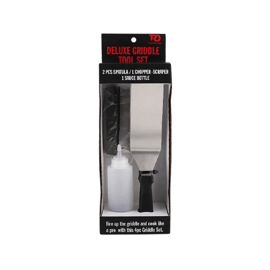 TWISTED ROOT DESIGN GRIDDLE TOOL SET 4PC