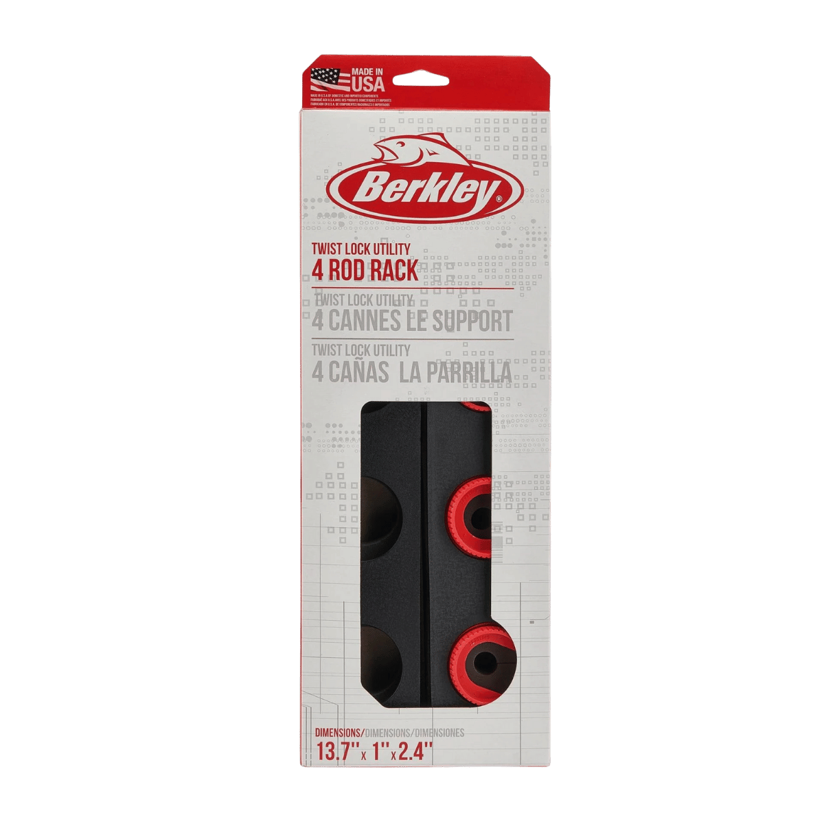 BERKLEY TWIST LOCK UTILITY 4 ROD RACK - IN PACK