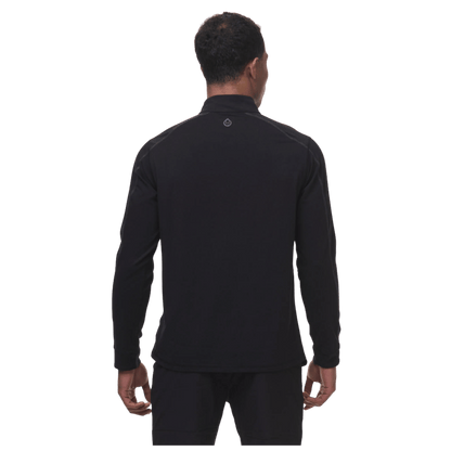 TASC CARROLLTON 1/4 ZIP - BLACK GUNMETAL - BACK VIEW