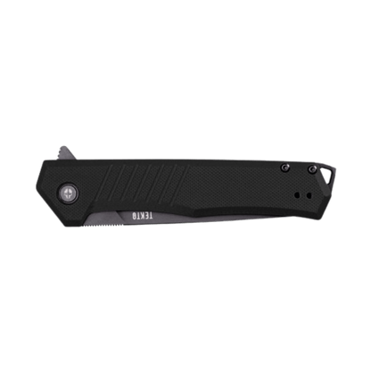 TEKTO KNIVES F1 ALPHA ACCENT D2 FINE - BLACK - FOLD VIEW