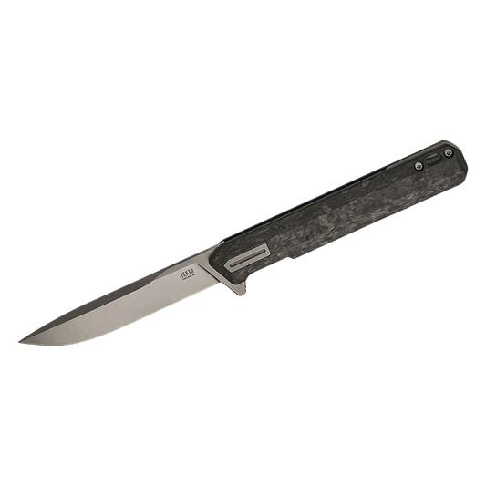 TEKTO KNIVES F2 BRAVO FORGED CARBON D2 FINE - FRONT VIEW