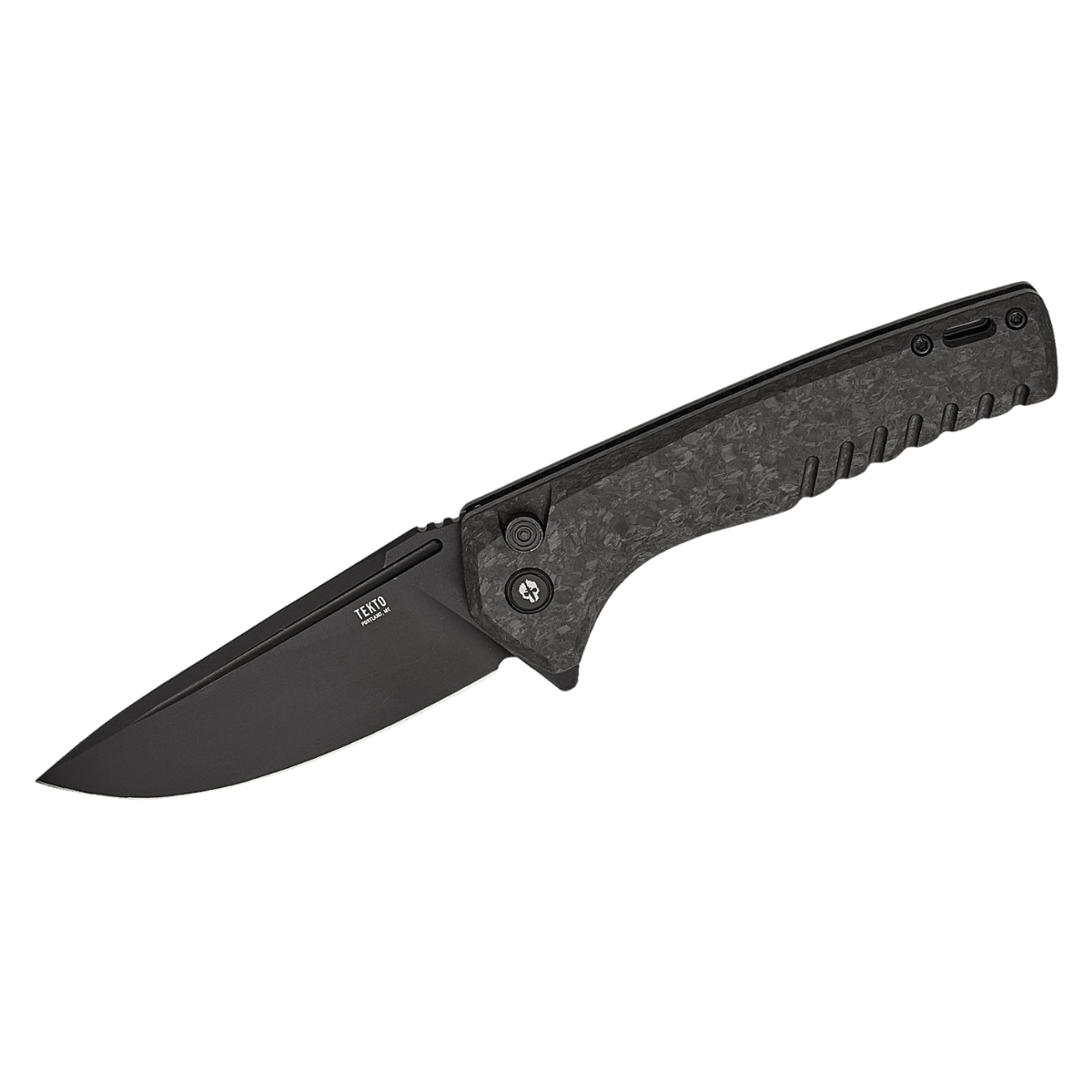 TEKTO KNIVES F3 CHARLIE FORGED CARBON DL D2 - FULL VIEW