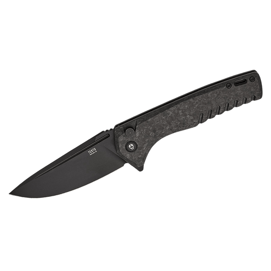 TEKTO KNIVES F3 CHARLIE FORGED CARBON DL D2 - FULL VIEW