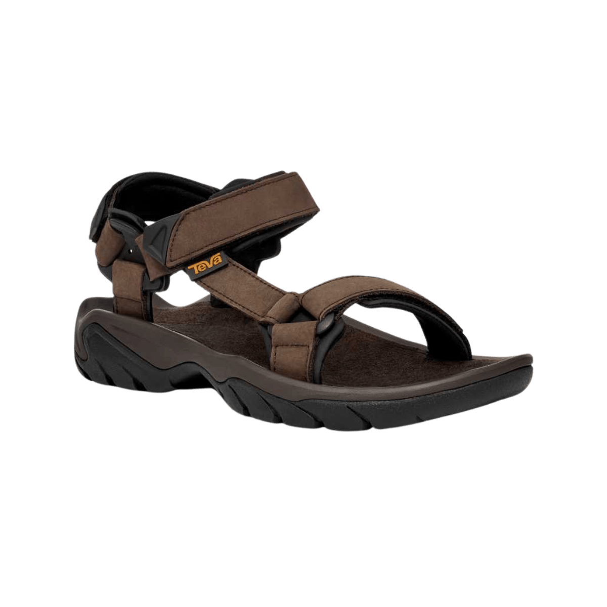 TEVA MEN'S TERRA FI 5 UNIVERSAL LEATHER - TURKISH COFFEE - FRONT SIDE VIEW