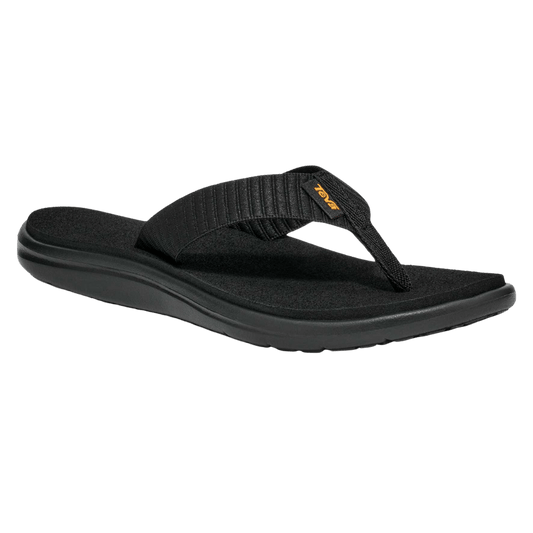 TEVA WOMEN'S VOYA FLIP-FLOP - BLACK - SIDE VIEW