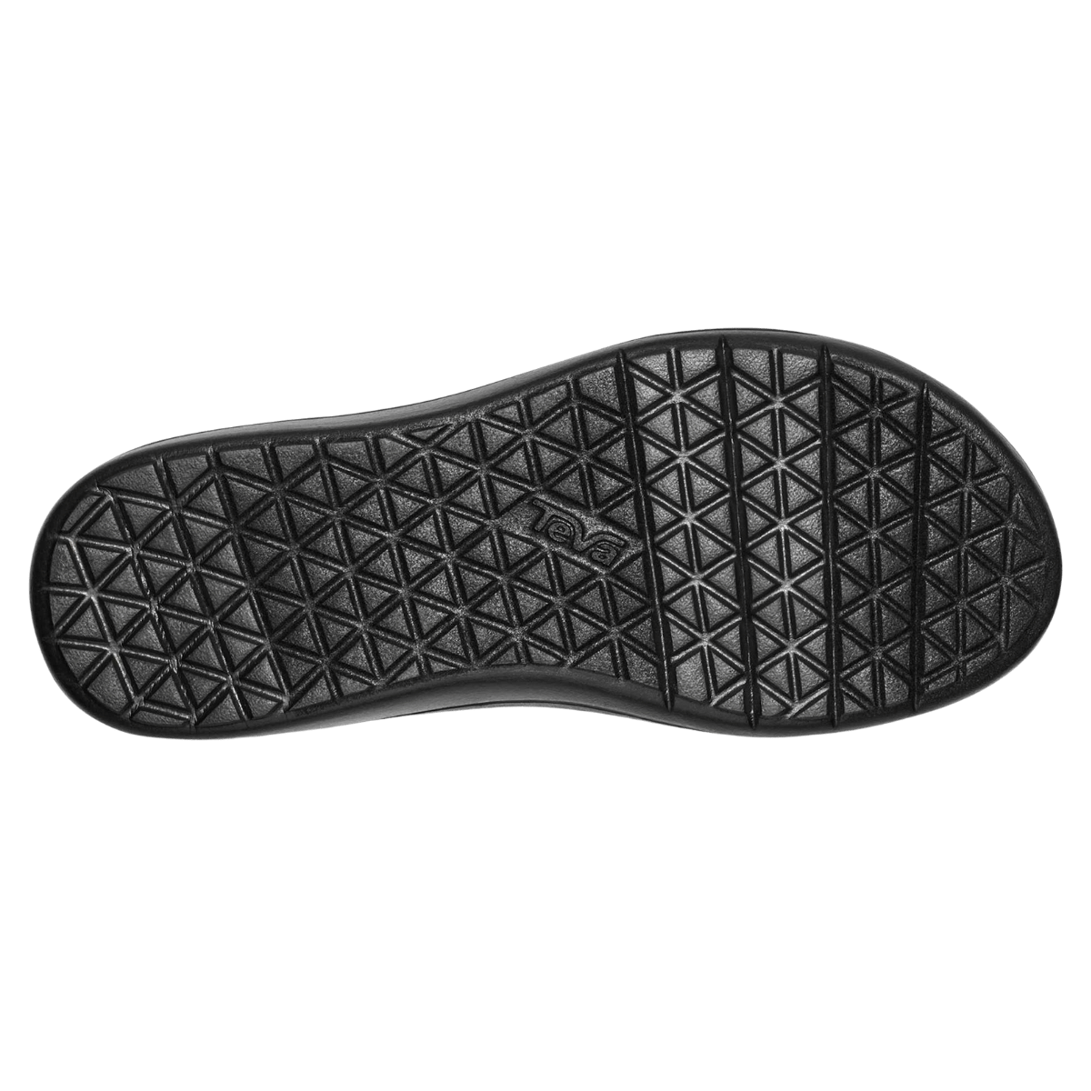 TEVA WOMEN'S VOYA FLIP-FLOP - BLACK - BOTTOM SOLE VIEW